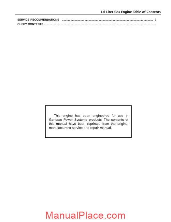 chery gas engine manual page 3