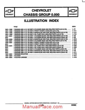 chevrolet corvette c5 5 7l 1997 2002 parts manual page 1