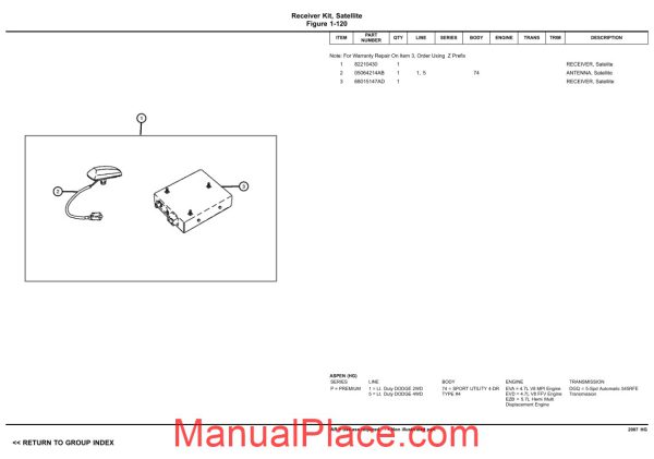 chrysler aspen hg 2007 parts catalog page 3