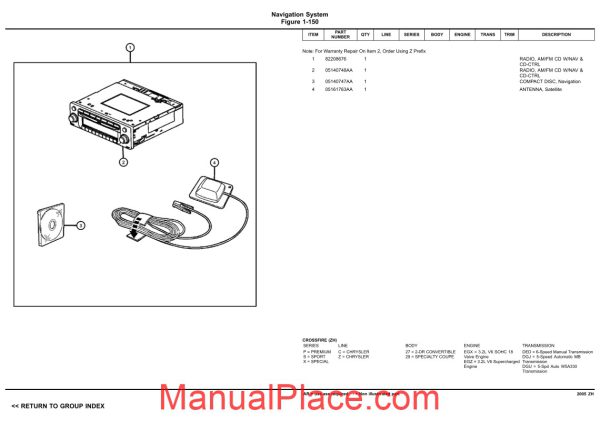 chrysler crossfire 2005 zh parts catalog page 4