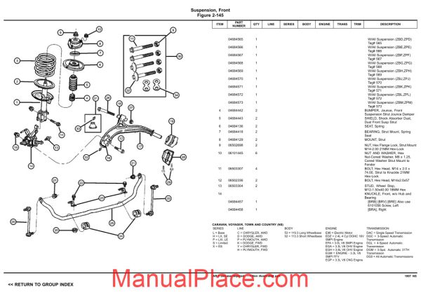 chrysler dodge minivan 1997 ns parts catalog page 4