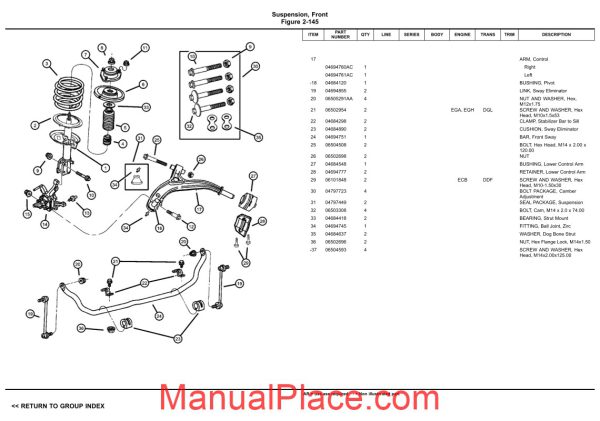 chrysler dodge minivan 2000 gs parts catalog page 4