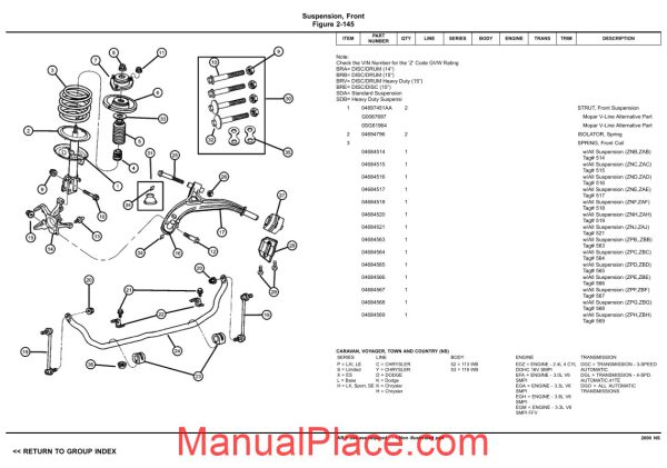 chrysler dodge minivan 2000 ns parts catalog page 3