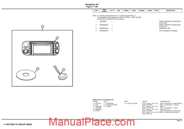 chrysler dodge plymouth neon 2003 pl parts catalog page 4