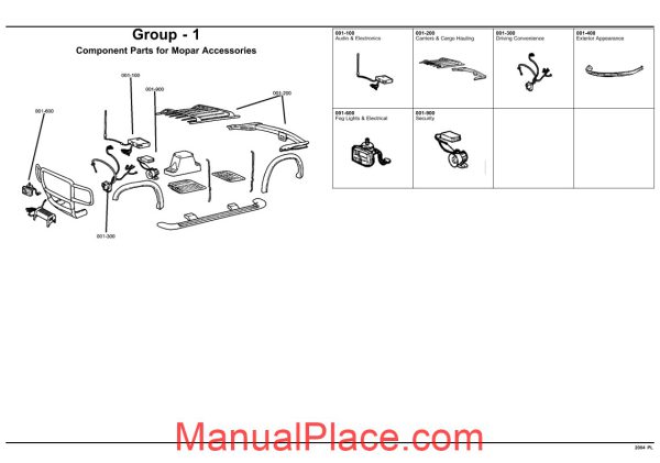 chrysler dodge plymouth neon 2004 pl parts catalog page 2