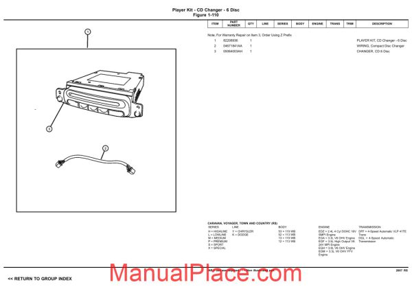 chrysler doge caravan rs 2007 parts catalog page 4