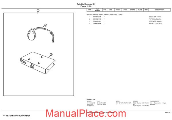 chrysler pacifica 2005 cs parts catalog page 3