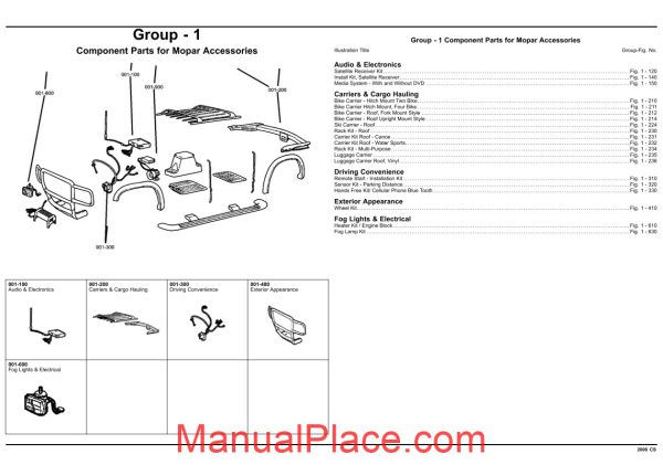 chrysler pacifica 2006 cs parts catalog page 2