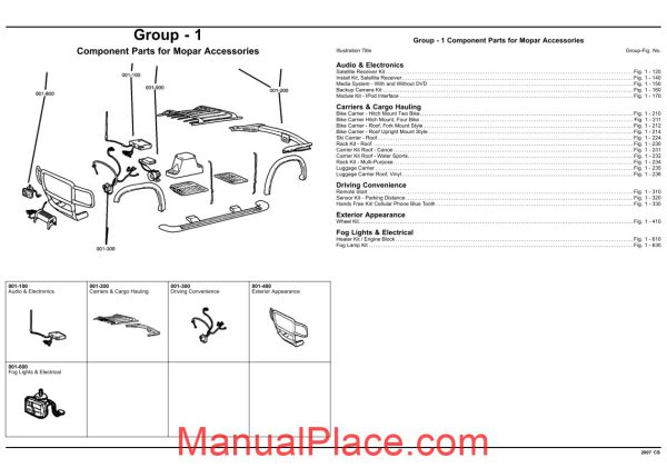 chrysler pacifica 2007 cs parts catalog page 2