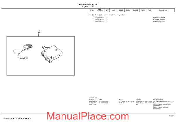 chrysler pacifica 2007 cs parts catalog page 3