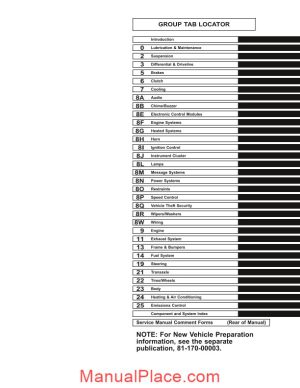 chrysler pt cruiser 2002 service manual page 1