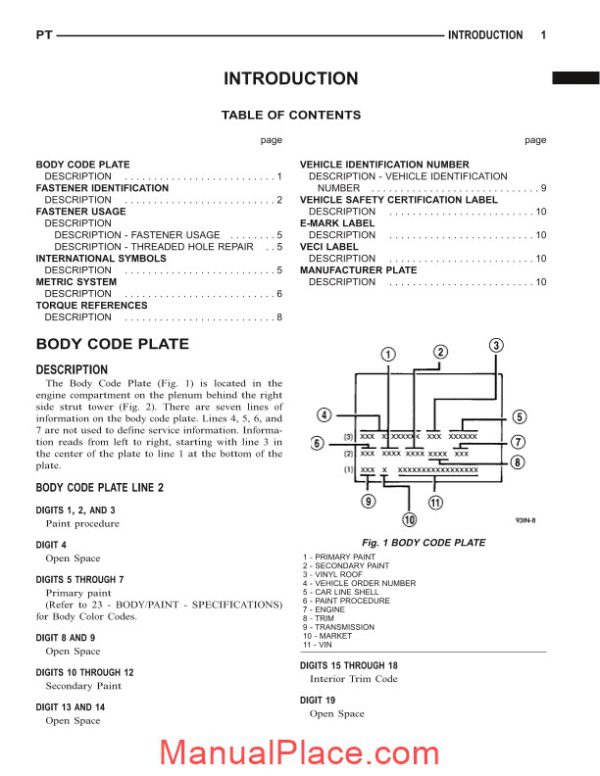 chrysler pt cruiser service manual 2001 2003 page 3