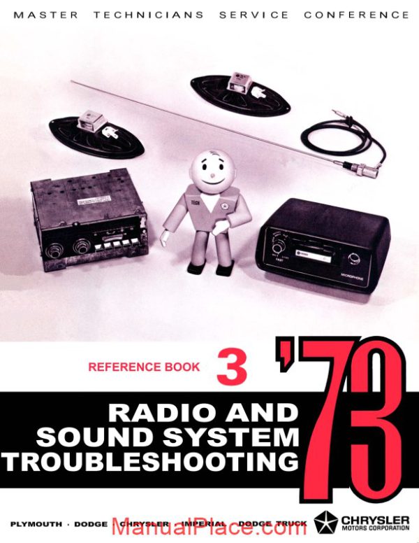 chrysler reference booklet radio troubleshooting page 1