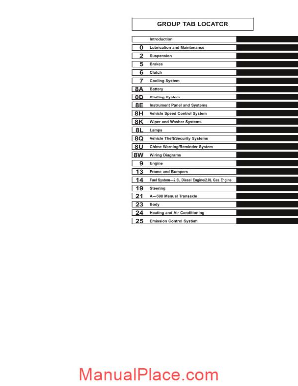 chrysler voyager service manual gs 1999 1996 page 3