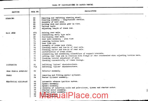 citroen 11cv 15cv traction avant manual diagrams page 4