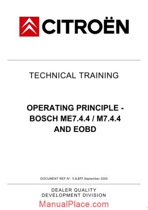 citroen technical training ecu 744 page 1