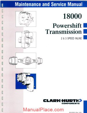 clark 18000 powershift service manual page 1