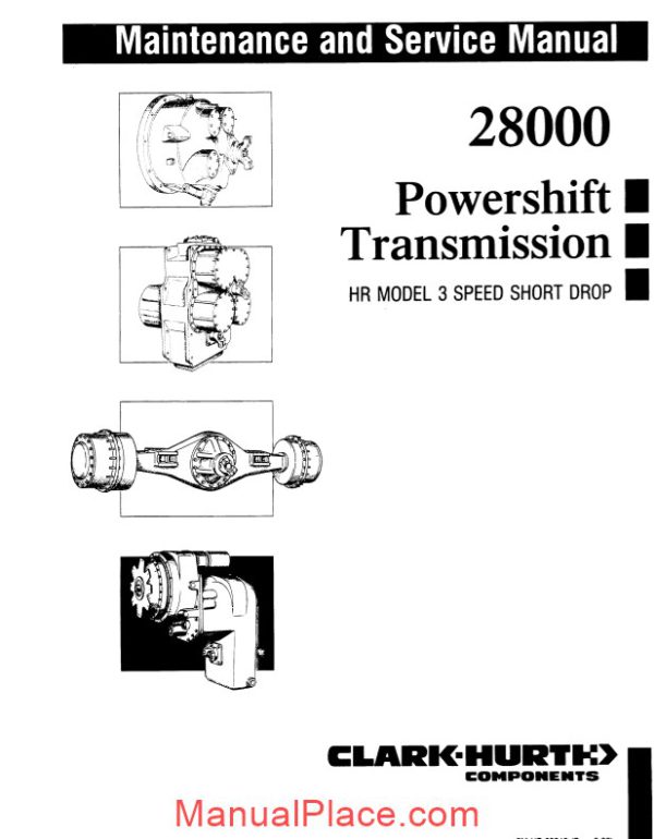 clark 28000 powershift service manual page 1