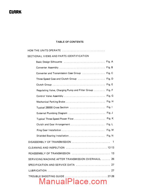 clark 28000 powershift service manual page 4