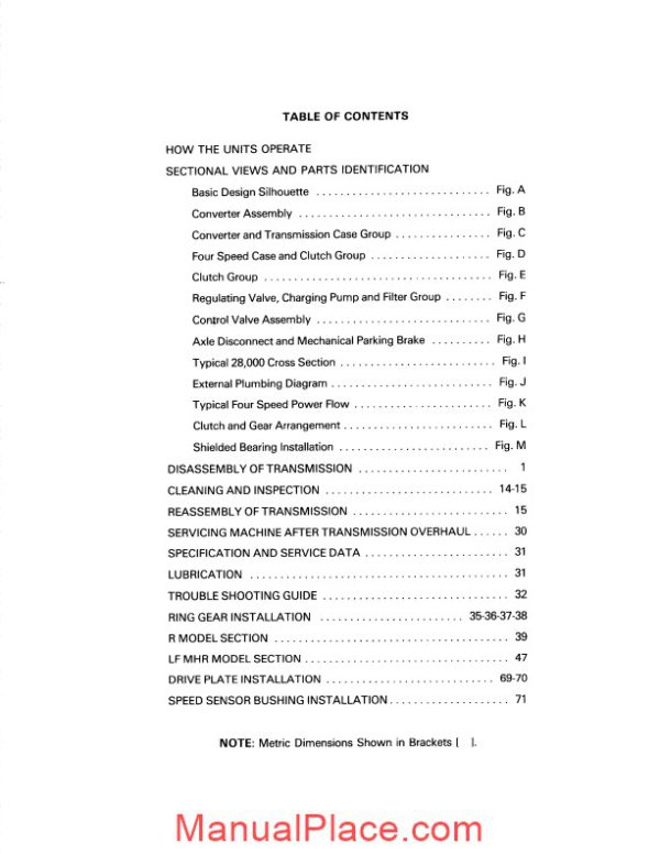 clark 28000 powershift transmission 4 speed maintenance and service manual page 4