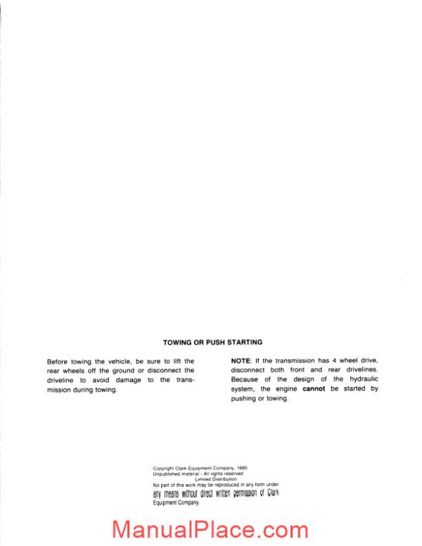 clark 32000 powershift transmission maintenance and service manual page 2