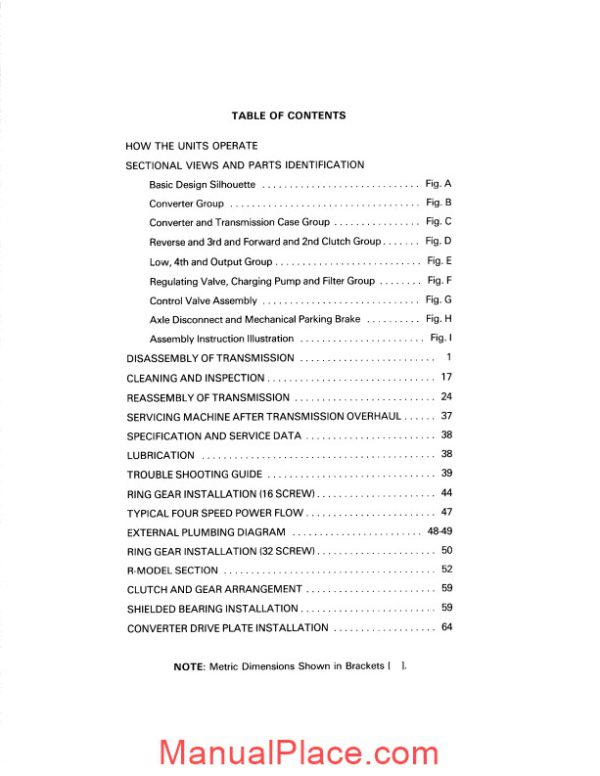 clark 32000 powershift transmission maintenance and service manual page 4