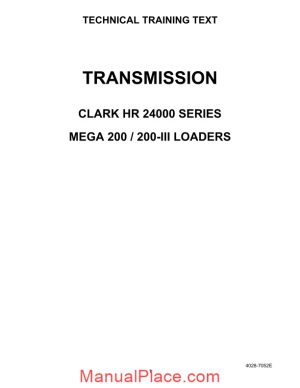 clark hr 24000 series powershift training page 1