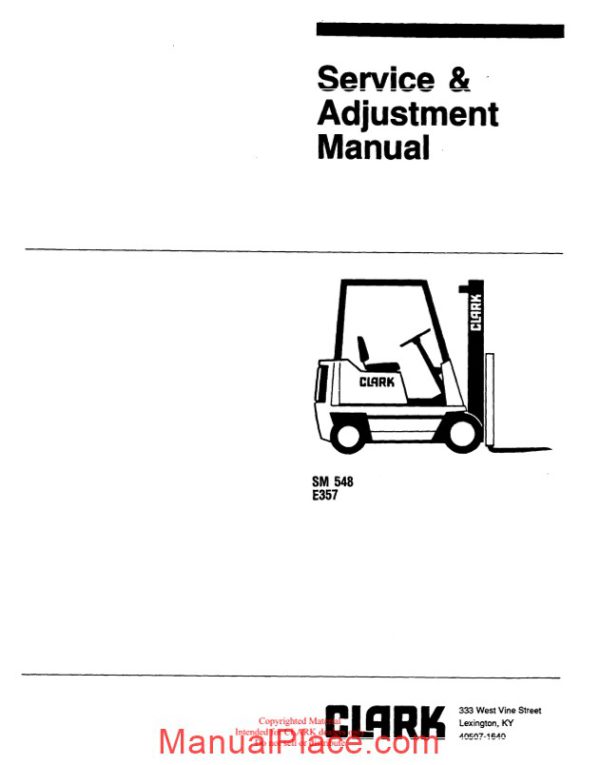 clark sm 548 service manual page 2