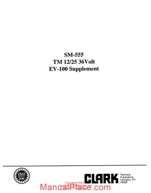 clark sm 555 service manual page 1