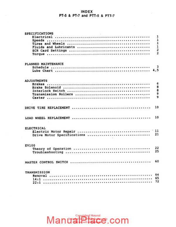 clark sm 577 service manual page 2