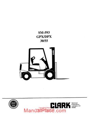 clark sm 593 service manual page 1