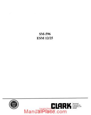 clark sm 596 service manual page 1