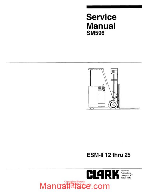 clark sm 596 service manual page 2