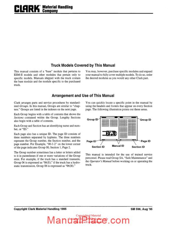 clark sm 596 service manual page 3