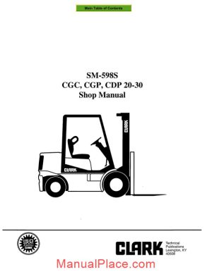 clark sm 598s service manual page 1