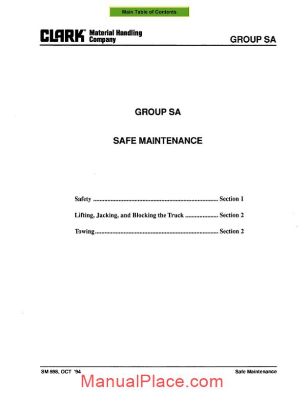 clark sm 598s service manual page 4