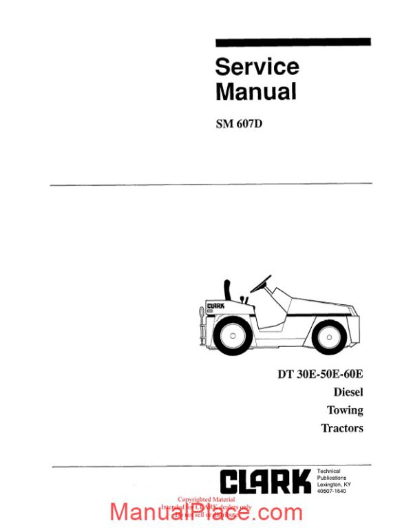 clark sm 607d service manual page 1