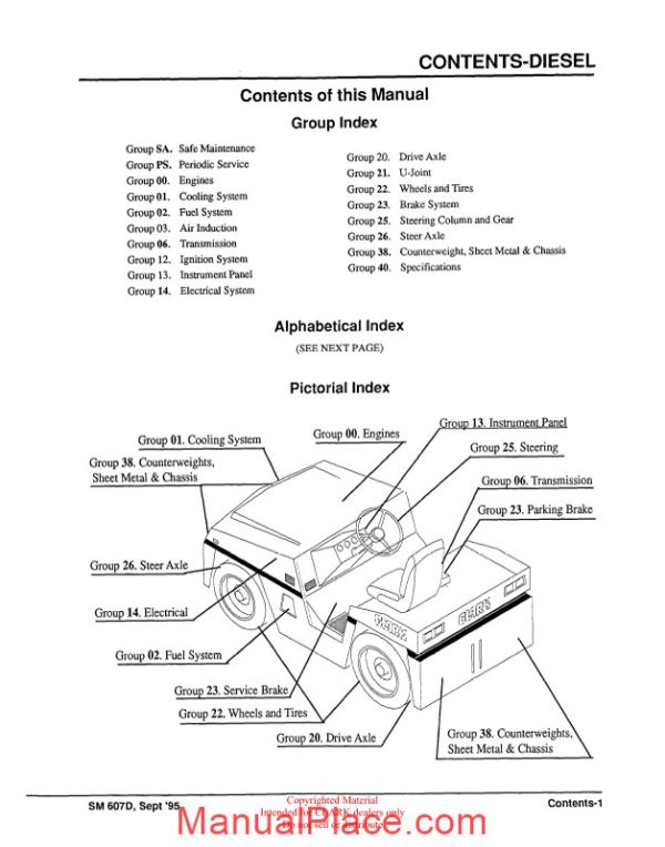 clark sm 607d service manual page 3