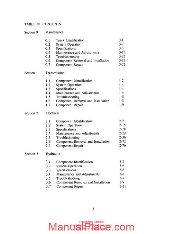 clark sm 611 service manual page 4