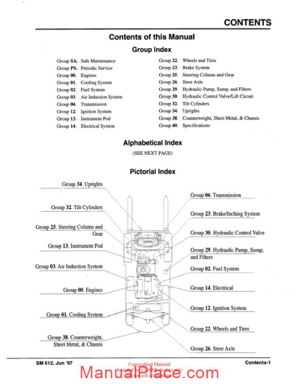 clark sm 612 service manual page 3