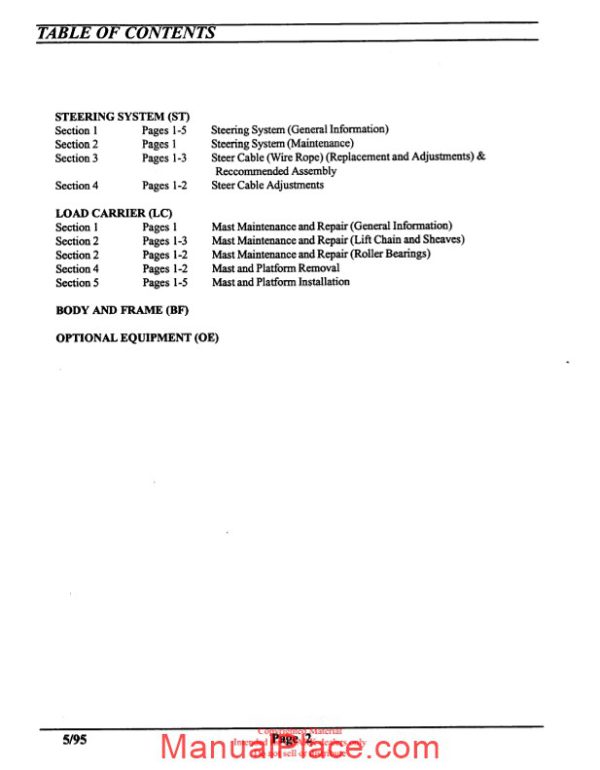 clark sm 613 service manual page 3