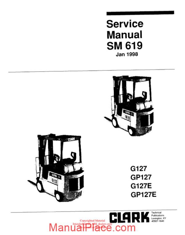 clark sm 619 service manual page 2