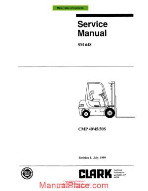 clark sm 648 service manual page 1