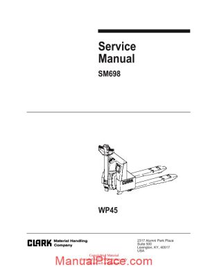 clark sm 698 service manual page 1