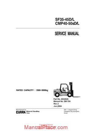 clark sm 704 service manual page 1