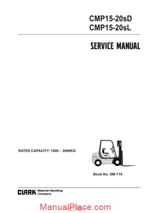 clark sm 710 service manual page 1