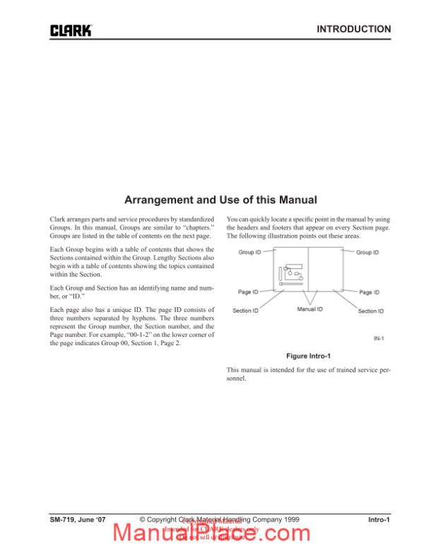 clark sm 719service manual page 4