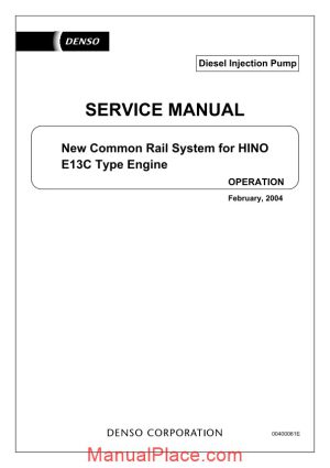 common rail hino e13c service manual page 1