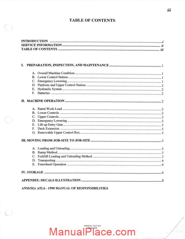 condor scissors lift v1433 v1833 ops 92377 parts book page 4