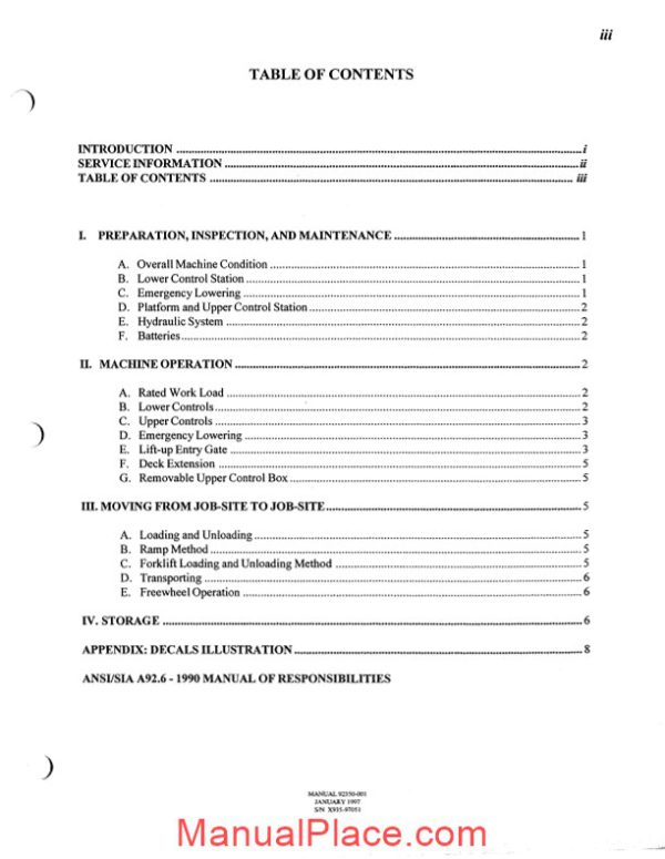 condor scissors lift v2033xl 92350 parts book page 4